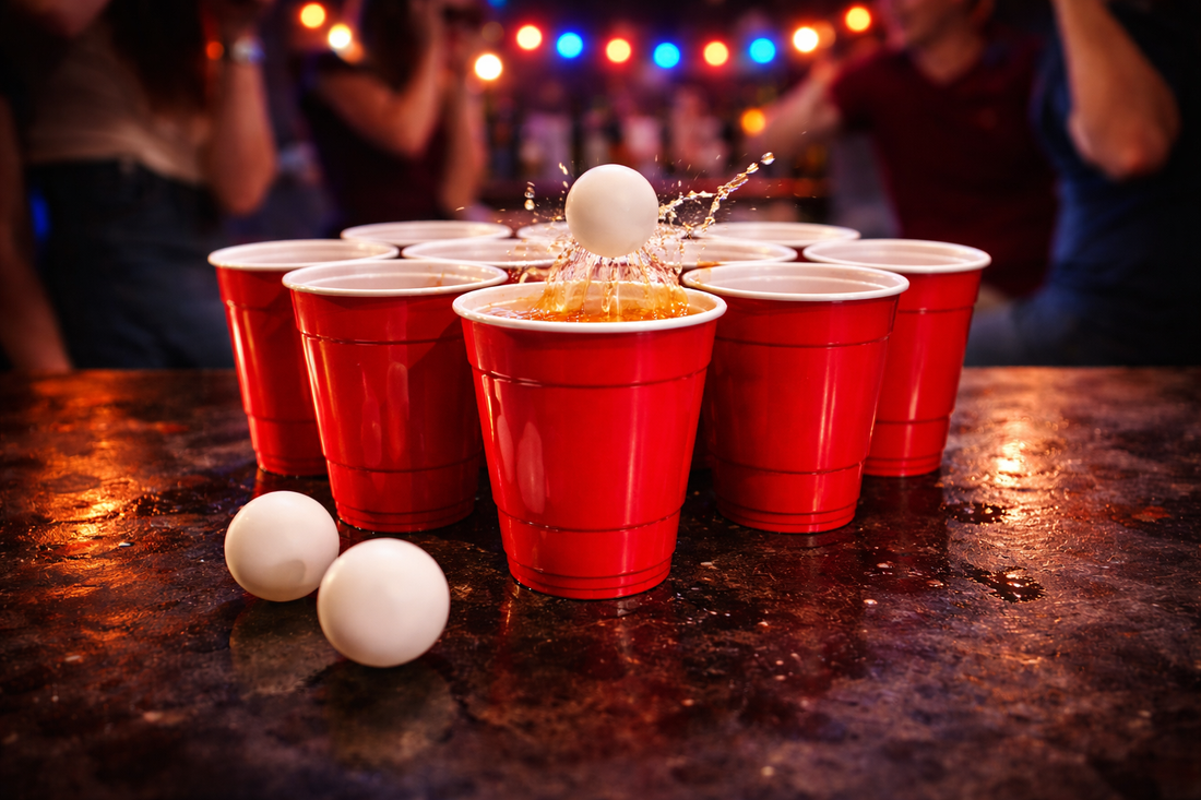 Die 3 besten Trinkspiele mit Bechern & Bällen – Perfekt für deine nächste Party