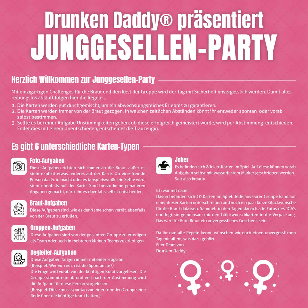 JGA-Party das perfekte Spiel mit 78 Karten für einen unvergesslichen Junggesellinnenabschied